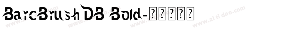 BarcBrushDB Bold字体转换